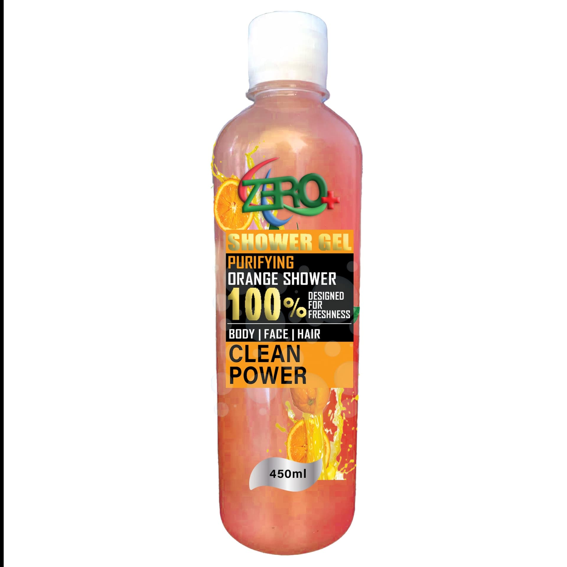 ZERO+ Orange Shower Gel 450ml