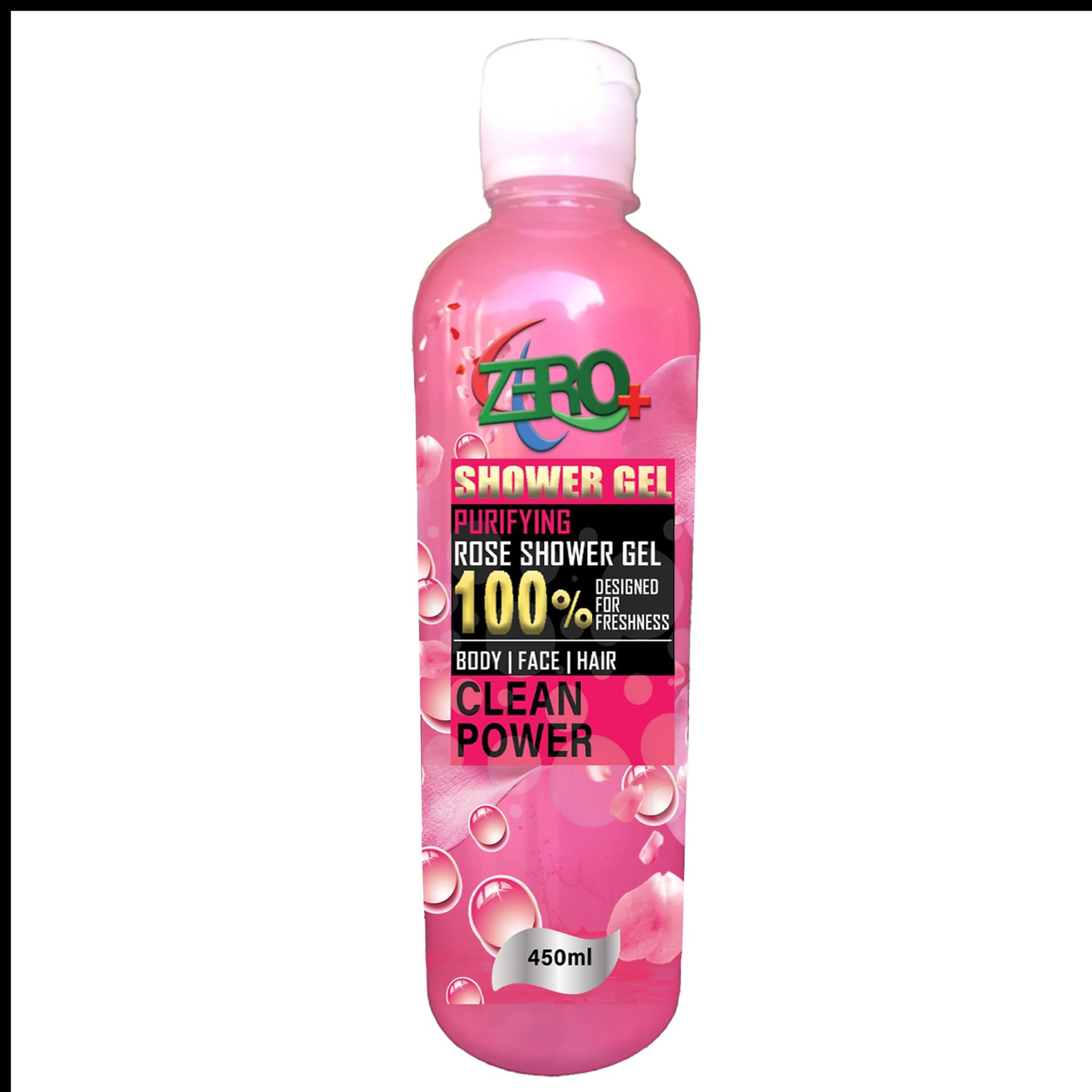 ZERO+ Rose Shower Gel 450ml